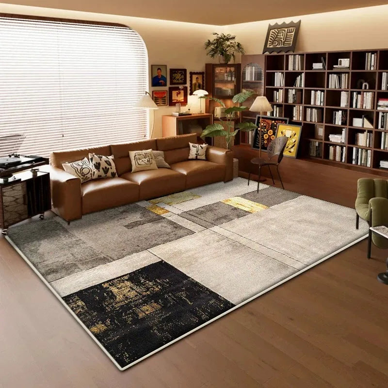 Modern Geometric Washable Rug – Non-Slip Kitchen, Bedroom & Bathroom Mat