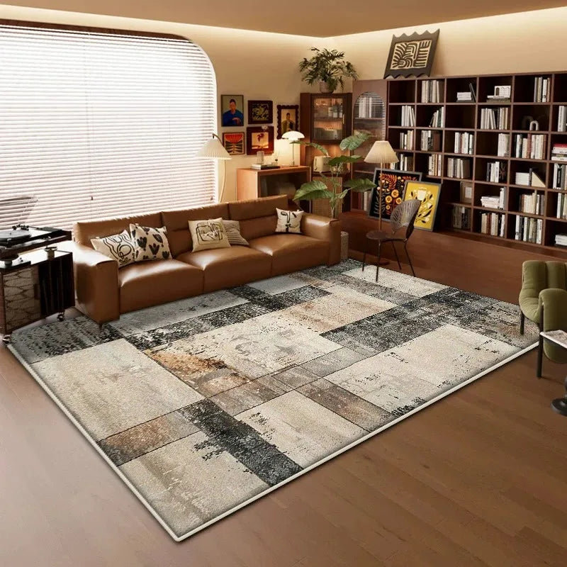 Modern Geometric Washable Rug – Non-Slip Kitchen, Bedroom & Bathroom Mat