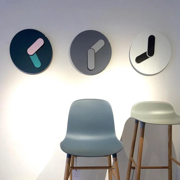 Modern 12" Silent Wall Clock – Minimalist Round Home Décor