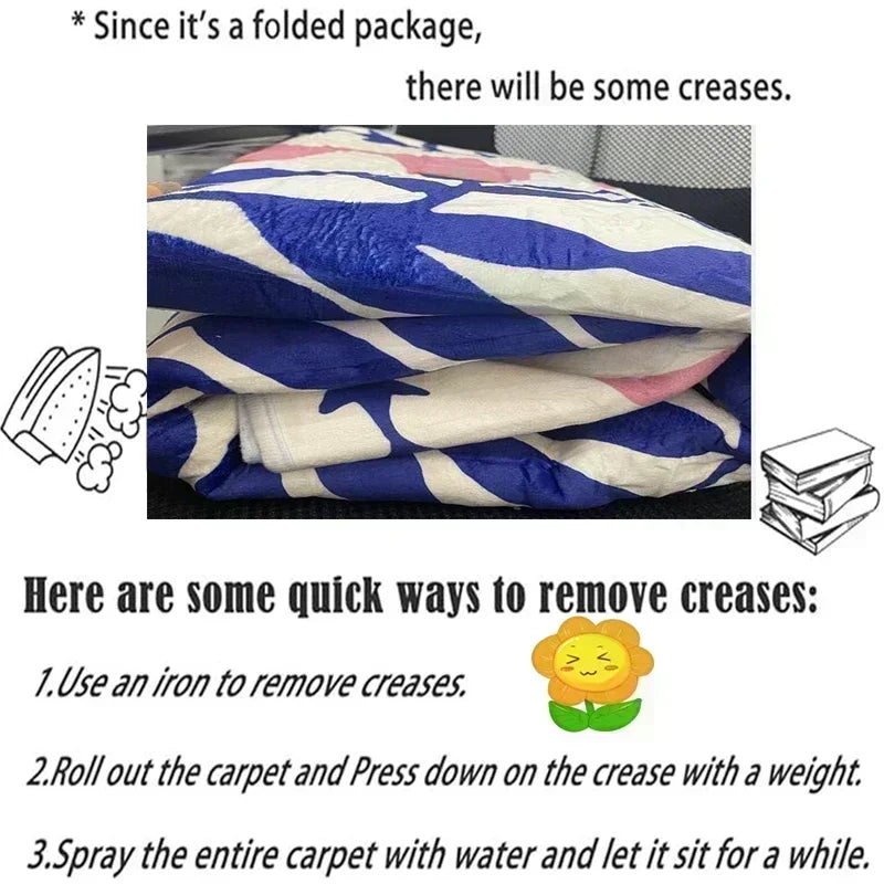 Modern Style Rugs for Bedroom Minimalist Living Room Decoration Round Anti-slip Carpet Soft Bedside Floor Mat Washable Study Rug
