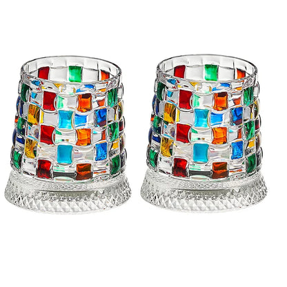 Rotating Whiskey Glass with Glass Base – 360° Crystal Cocktail Glass