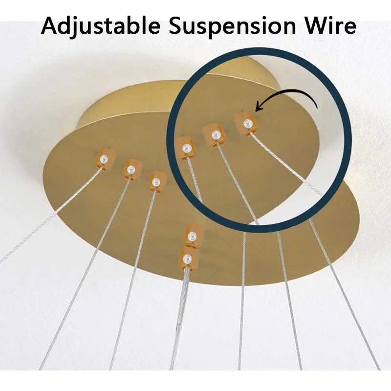 Modern LED Ring Chandelier – Pendant Light for Dining Room & Bedroom