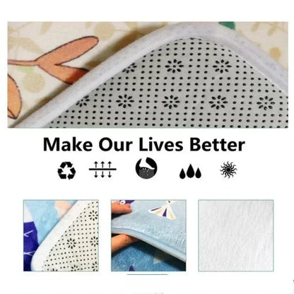 Modern Style Rugs for Bedroom Minimalist Living Room Decoration Round Anti-slip Carpet Soft Bedside Floor Mat Washable Study Rug