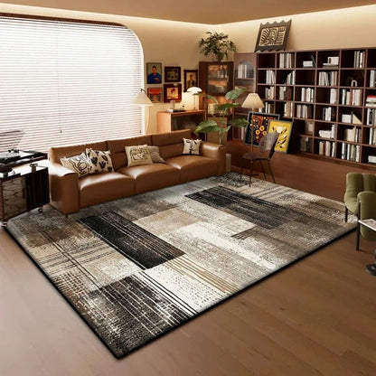 Modern Geometric Washable Rug – Non-Slip Kitchen, Bedroom & Bathroom Mat