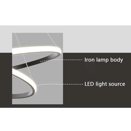 Modern LED Ring Chandelier – Pendant Light for Dining Room & Bedroom