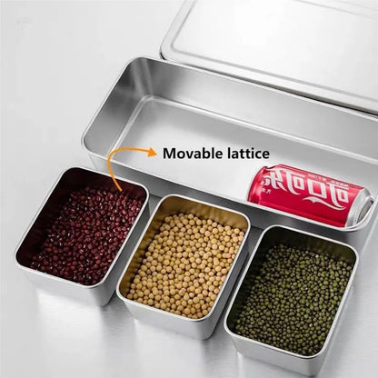 Stainless Steel Spice & Seasoning Box with Lid