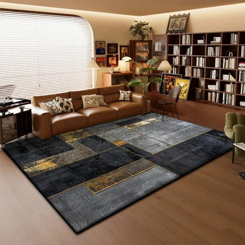 Modern Geometric Washable Rug – Non-Slip Kitchen, Bedroom & Bathroom Mat