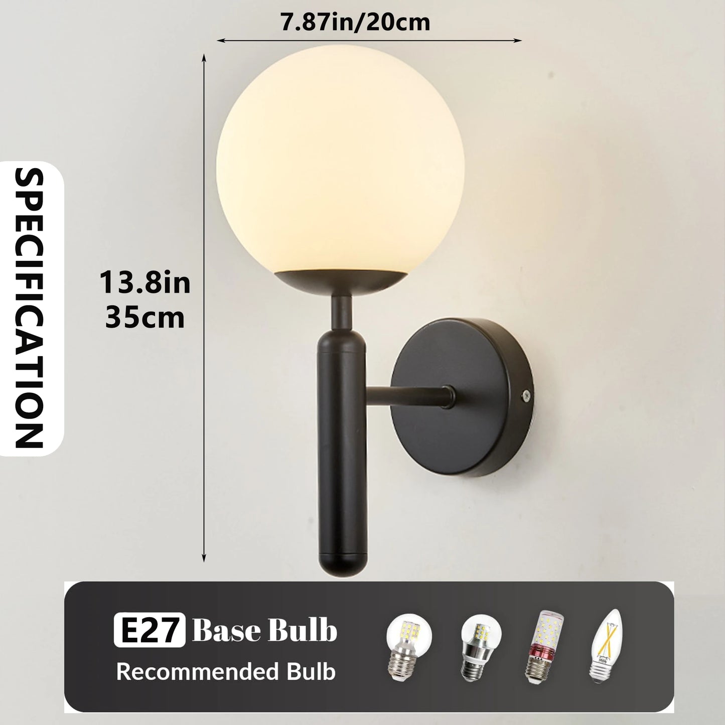 Modern Indoor Wall Light – Bedside & Living Room Lamp Fixture