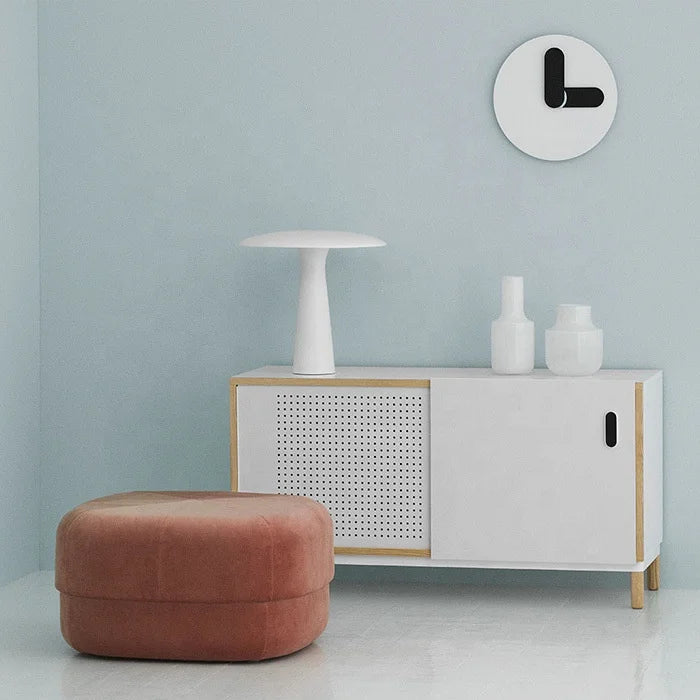 Modern 12" Silent Wall Clock – Minimalist Round Home Décor