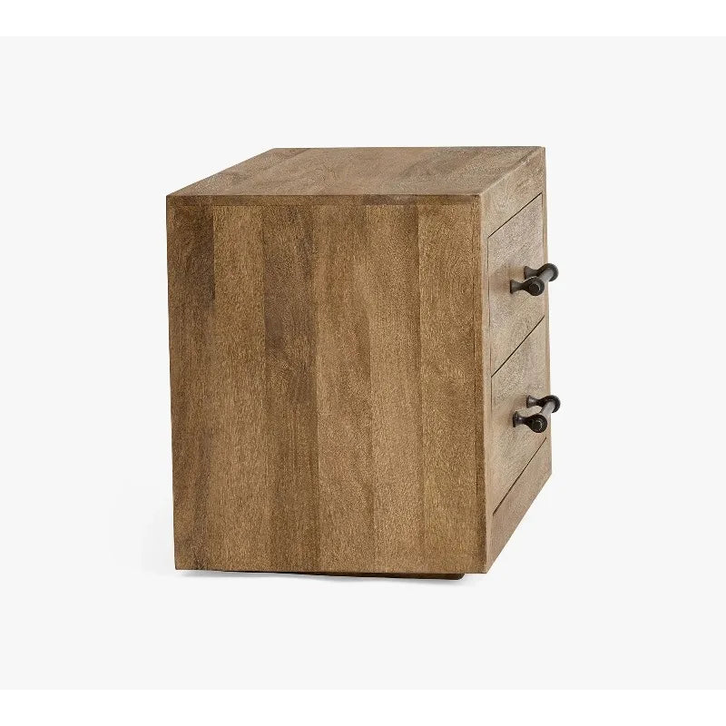 32" Oak Wood Nightstand – Bedside Table for Bedroom & Living Room