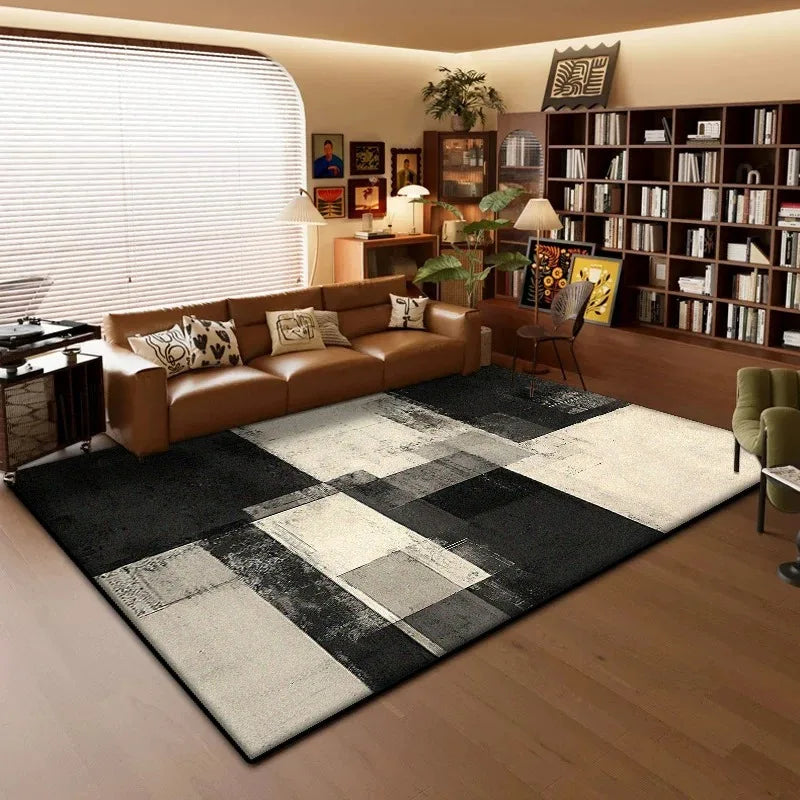 Modern Geometric Washable Rug – Non-Slip Kitchen, Bedroom & Bathroom Mat