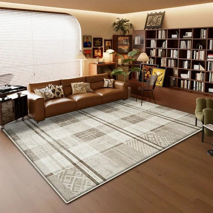 Modern Geometric Washable Rug – Non-Slip Kitchen, Bedroom & Bathroom Mat
