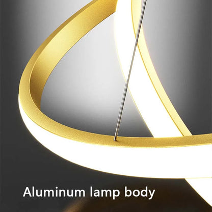 Modern LED Ring Chandelier – Pendant Light for Dining Room & Bedroom
