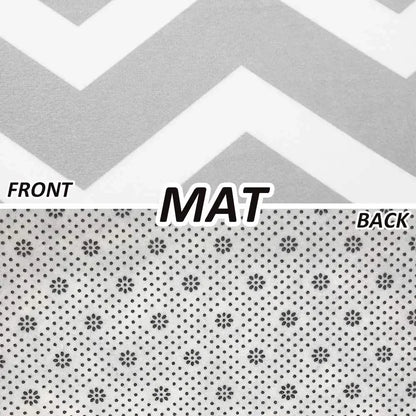 Modern Geometric Washable Rug – Non-Slip Kitchen, Bedroom & Bathroom Mat