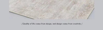 Abstract Plush Area Rug – Grey Thickened Bedroom & Lounge Carpet