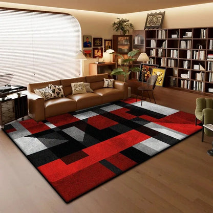 Modern Geometric Washable Rug – Non-Slip Kitchen, Bedroom & Bathroom Mat