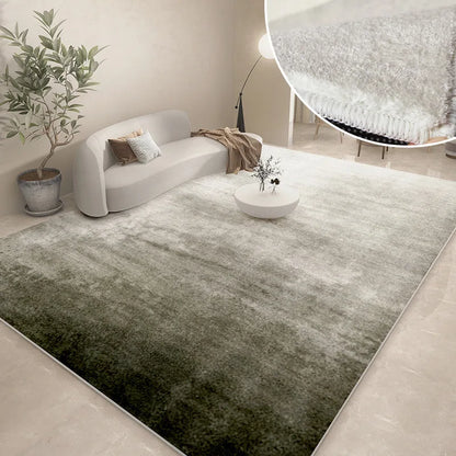 Abstract Plush Area Rug – Grey Thickened Bedroom & Lounge Carpet
