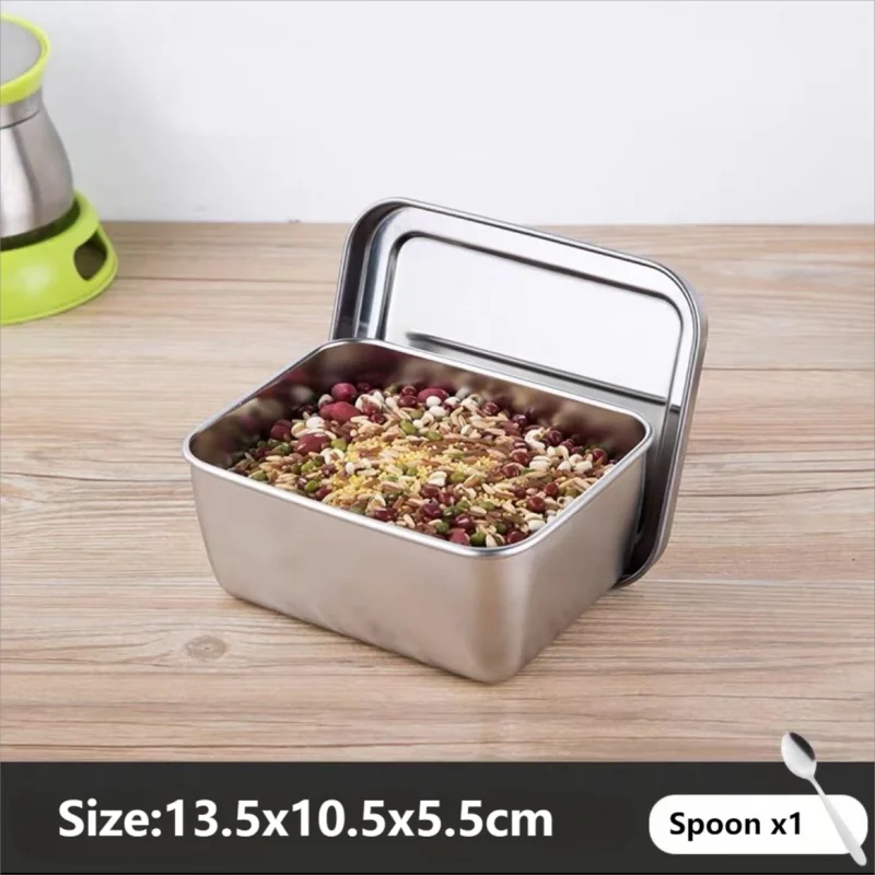 Stainless Steel Spice & Seasoning Box with Lid