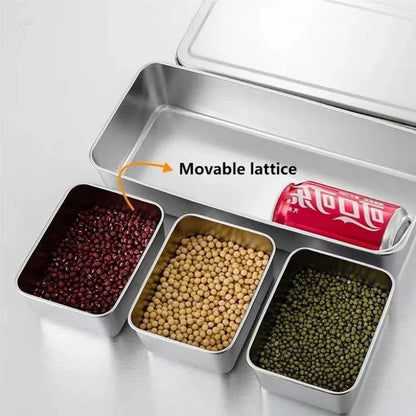 Stainless Steel Spice & Seasoning Box with Lid