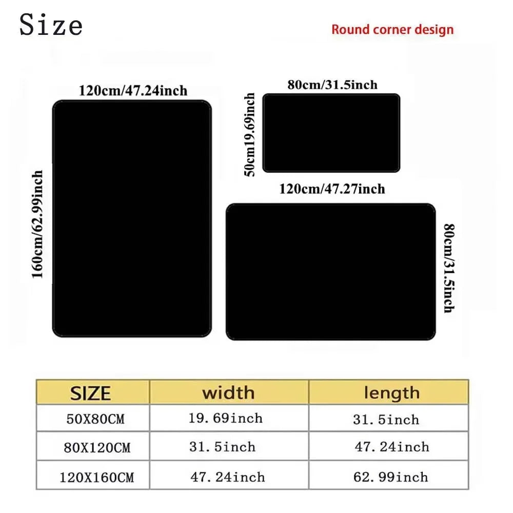 Modern Curve Rug & Carpet Non-Slip Mat for Living Room Bedroom Kitchen Orange Black Beige Durable Floor Rugs Home Decor Carpets