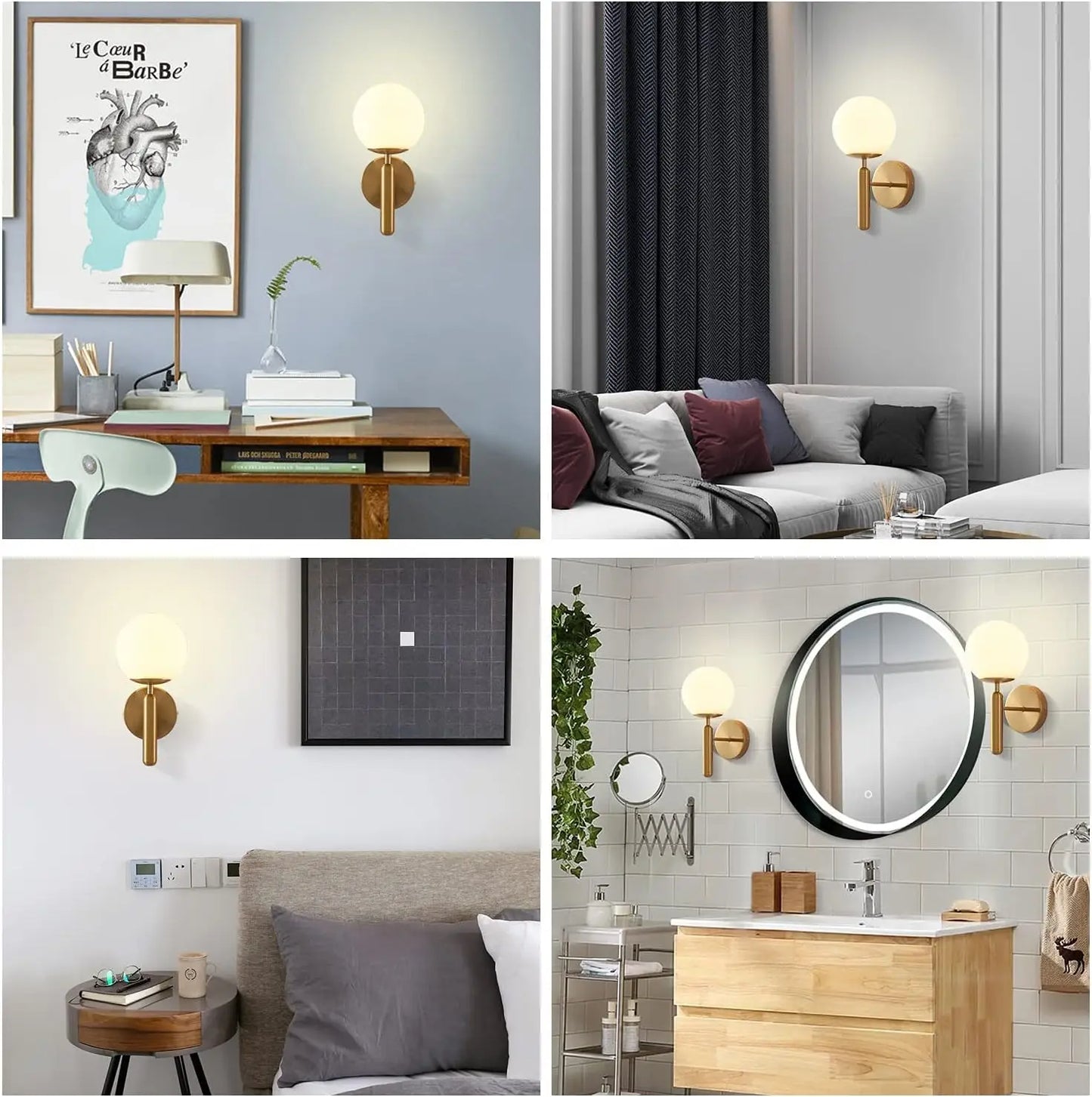 Modern Indoor Wall Light – Bedside & Living Room Lamp Fixture
