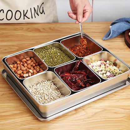 Stainless Steel Spice & Seasoning Box with Lid